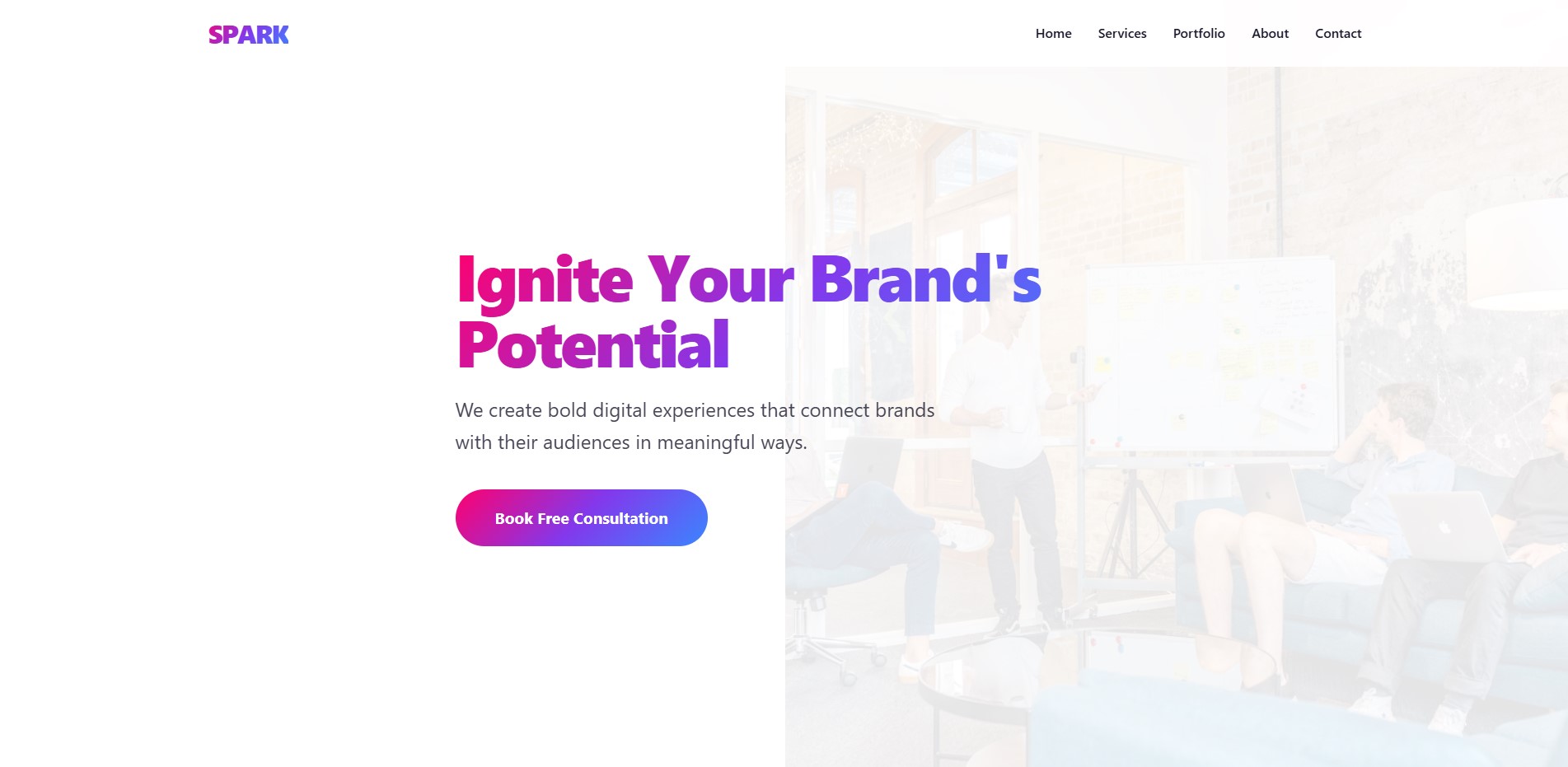 Bold creative design